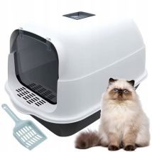 Bac À Litière Pour Chat : Grand Bac À Litière Intégré Et Résistant, Avec Pelle À Litière.