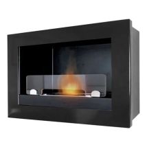 Bigmat - Chimenea De Bioetanol Asolo Treviso 2.5 Kw En Varios Colores - Color: Negro