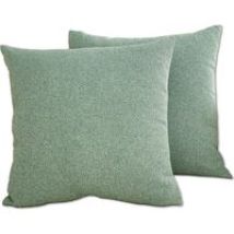 Set Di 2 Federe Per Cuscini Bravix 45 X 45 Cm In Poliestere E Cotone-lino, Decorative Per Auto, Divano E Casa (verdi)