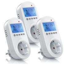 Bearware - 3x Steckdosen Thermostat Für Heiz & Klimageräte Individuell Programmierbar / Lcd-display