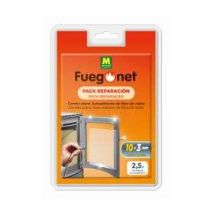 Cinta adhesiva de fibra de vidrio para chimeneas y estufas – 10 mm ancho, 3 mm grosor, 2,5 m longitud – Resistencia hasta 550oC