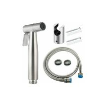 Jalleria - Kit Bidet Per Wc Con Soffione Doccia - Spruzzatore Bidet Portatile - Soffione Doccia Per Wc Con Tubo Flessibile + Supporto In Acciaio Inox 