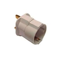 Bf - Adaptador Europeo A Reino Unido 13 A 250 V Blanco (retractilado)
