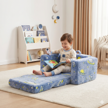 Sedia Pieghevole Per Bambini, Divano Per Bambini In Morbido Peluche Che Si Illumina Al Buio (pieghevole), Comoda Sdraietta Per Neonati E Bambini