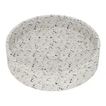 Lavabo Da Appoggio Circolare 425x425x100 Mm Con Piletta Inclusa