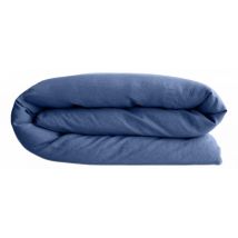 Vent Du Sud - Housse De Couette Palace 100% Coton Teint Lavé Palace Indigo - Housse De Couette 200 X 200 Cm