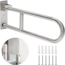 Barra Di Sostegno Per Wc Per Disabili Inhhub, Barra Di Sostegno Pieghevole Da 60 Cm, Maniglia Per Doccia, Supporto Di Sicurezza Per Wc, Per Bagno, 