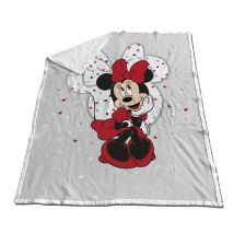 Aymax - Disney Minnie Mouse Fleecedecke 130x170 Cm – Kuschelige Sherpa-decke Für Kinder