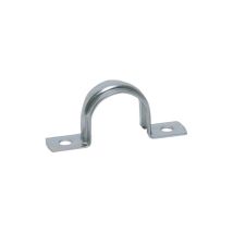 Grapa puente AB-PU metálica – 2 puntos de fijación – Ø15-25 mm – Ideal para PVC, cobre, acero