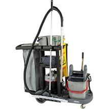 Juego básico de limpieza 400 mm – Carrito de servicio con aspirador – Accesorios incluidos – Ideal para uso industrial