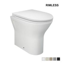 Rak Ceramics - Vorwand-wc Feeling Rimless – Mattschwarzer Uni-ablauf