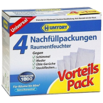 Humydry Nachfüllpackungen 4x1kg Für Luftentfeuchter / Raumentfeuchter