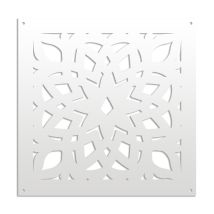 Bolero - Pannello In Pvc Traforato - Parasole - Misura: 73x73 Cm - Colore: Bianco