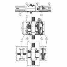 6boxat Gruppo Terzo Albero Completo Per Arc 1b-1bh-bh-b Box 3-30-4-40 Ditec 6boxat
