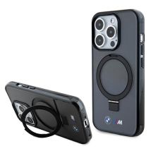 Bmw Bmhmp15lursk Iphone 15 Pro 6.1 Negro/negro Funda Rígida Ring Stand M Collection Magsafe