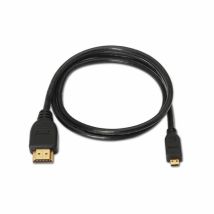 Cavo Micro Hdmi Alta Velocità / Ettaro, A/m-d/m, Nero, 0,8m - Aisens