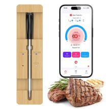 Sonda Di Cottura Bluetooth Wireless, Termometro Magnetico Di Precisione Per Carne, Allarme Per Smartphone, Per Cucina