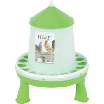 Animallparadise - Mangeoire Silo En Plastique Avec Pieds, Capacité 4 Kg, Basse Cour