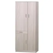 Armadio Multiuso Olmo Chiaro 3 Ante, 77x34x183 Cm