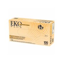 Guantes De Látex Eko Plus Sin Polvo, Paquete De 100, Talla Xs