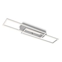 Briloner - Plafonnier Led Leuchten Frame Mid, 40 W, 4400 Lm, Ip20, Couleur Aluminium, Métal-plastique, 82,7 X 19 X 8 Cm
