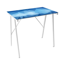 SKY PC-Tisch – 80 x 50 x 74 cm – Stahlkonstruktion, pulverbeschichtet – Weiß mit Himmelseffekt