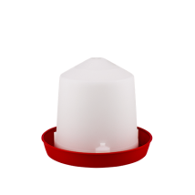 Poulailleur Direct – Abbeveratoio a sifone 1,5 Litri – Polipropilene – Diametro 19 cm, Altezza 11 cm – Made in Italy