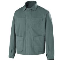 Chaqueta de caballero verde – Cierre frontal con botones – 1 bolsillo en el pecho – 2 bolsillos bajos – 1 bolsillo interior
