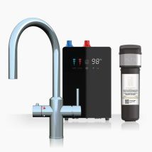 Intu Sovereign Chrome 4 In 1 Swan Pull Down Filtered Boiling Hot Water Tap Nexus & Pro Filter