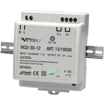 Alimentatore Switching 24vdc 1,5a 30w, Guida Din Ts-35/7.5 E Ts-35/15 Victory Vicd-30-24