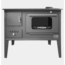 Cuisinière À Bois - Zvezda - Narodna Chp - 6.1 Kw - Plaque En Fonte - Efficacité A