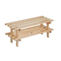 Astigarraga – Scarpiera impilabile in pino naturale 75x25,9x30 cm – Mobili ingresso – Richiede montaggio