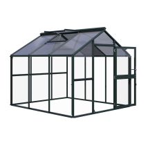 Kgt Gewächshaus "novum Iii", Tannengrün, 8,4 M², 4 Mm Esg, 10 Mm Hkp