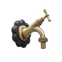 Robinet En Laiton Mod.303 Avec Marguerite En Fonte Pour Fontaine Murale De Jardin À La Maison Choisir La Finition: Bruni