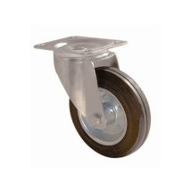Cime – Ruota Girevole Con Piatto 160 mm – Capacità di carico 175 kg – Acciaio e gomma