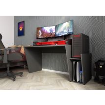 Veriaffari.it - Bureau Gamer 149,8x85,5 Cm Gris Foncé - Anzio