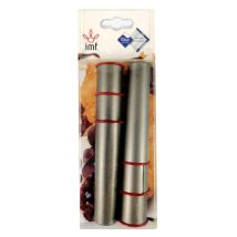 Moldes canutillos 10 cm – Set de 6 – Acero antiadherente – Teflón Dupont – Alta resistencia al rayado – Durabilidad máxima