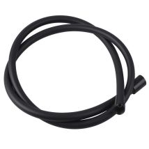 Matt Black Smooth Shower Hose 1.5m Pipe Pvc Double Interlock - Fits Triton Mira