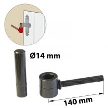 Afbat - Bisagra De Acero Químico Prepintado, Al.80x Diam.14 Mm