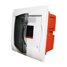 Tableau D'Encastrement 24 Modules Avec Cadre Blanc Et Porte Fumée 315x365x80mm Ip40 Faeg - Fg14324