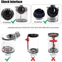 Contenitore Polvere Per Aspirapolvere Dyson V6 - Accessori Sostitutivi Compatibili Con Animal, Dc58-62, Sv03, Sv07