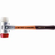 Mazza Halder Simplex Plastica / Superplastica Con Alloggiamento In Alluminio E Impugnatura In Legno - D=40 Mm - 3167.040
