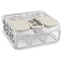 Wago - 221-483 Verbindungsklemme Flexibel: 0.20-4 Mm² Starr: 0.20-4 Mm² Polzahl: 3 1 St. Transparent,