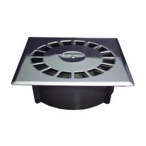 Vertikaler Standard-siphonablauf Aus Pvc, Edelstahl, T-88i 15 X 15 Cm / 165 X 165 X 57 Mm / Ø75 - 50 Mm
