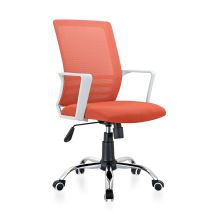 Silla De Oficina Giratoria, Con Ruedas Y Respaldo Traspirable, Regulable En Altura. Modelo Jordan, Color Terracota