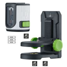 Laserliner – Kreuzlinienlaser EasyCross-Laser Green – Selbstnivellierbereich ± 3° – Genauigkeit ± 0,5 mm/m – Sichtbarkeit 40 m – Laserklasse 2