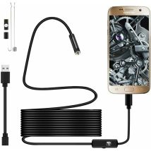 Lablanc - Usb-endoskop 720p Endoskopkamera 5,5 Mm Ip67 Wasserdichte Sondeninspektionskameras 2 M Halbstarres Kabel Mit 6 Leds, Typ-c Kompatibel Mit 