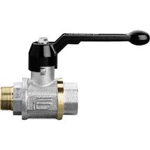 Robinet A Bille En Laiton Total Filetage Male/femelle 3/4" Avec Levier Manuel Alu