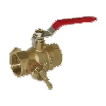 Sferaco - 510007 - Ball Valve 1'1/4 33x42 - Ff - Brass - Purge - Full Port