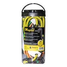 Bote 6 Tensores con Gancho Invertido – 2 x 60 cm, 2 x 80 cm, 2 x 100 cm – Capacidad 40 kg – KBS6-CB